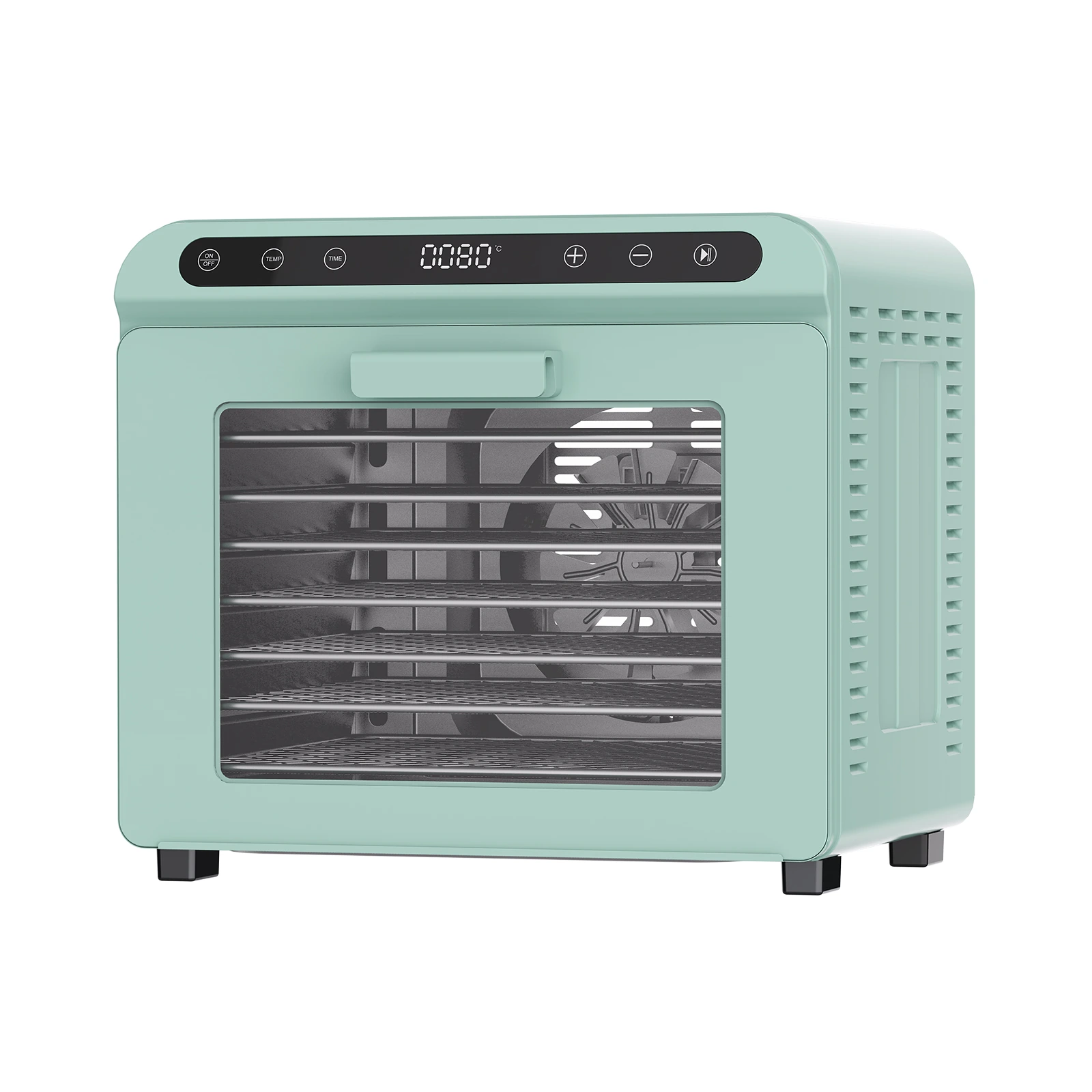8-Tray Food Dehydrator FD2001 — Left three-quarter view