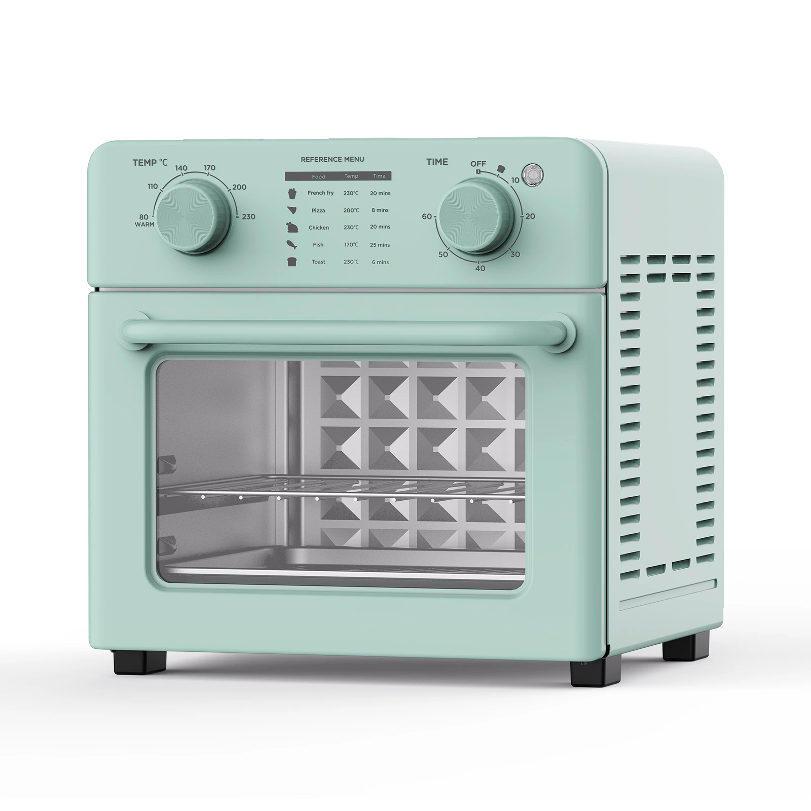 12L Air Fry Oven KA1201 — Left three-quarter view