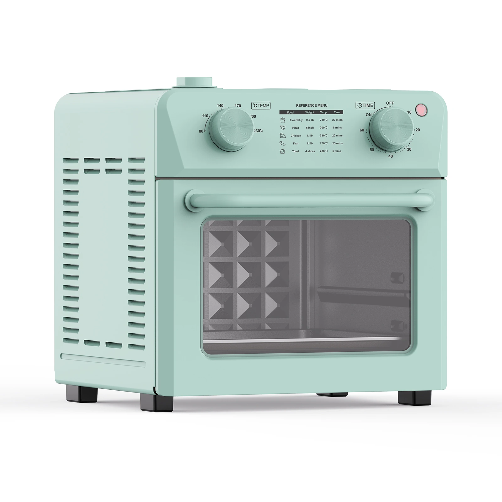 12L Air Fry Oven KA1204 — Left three-quarter view