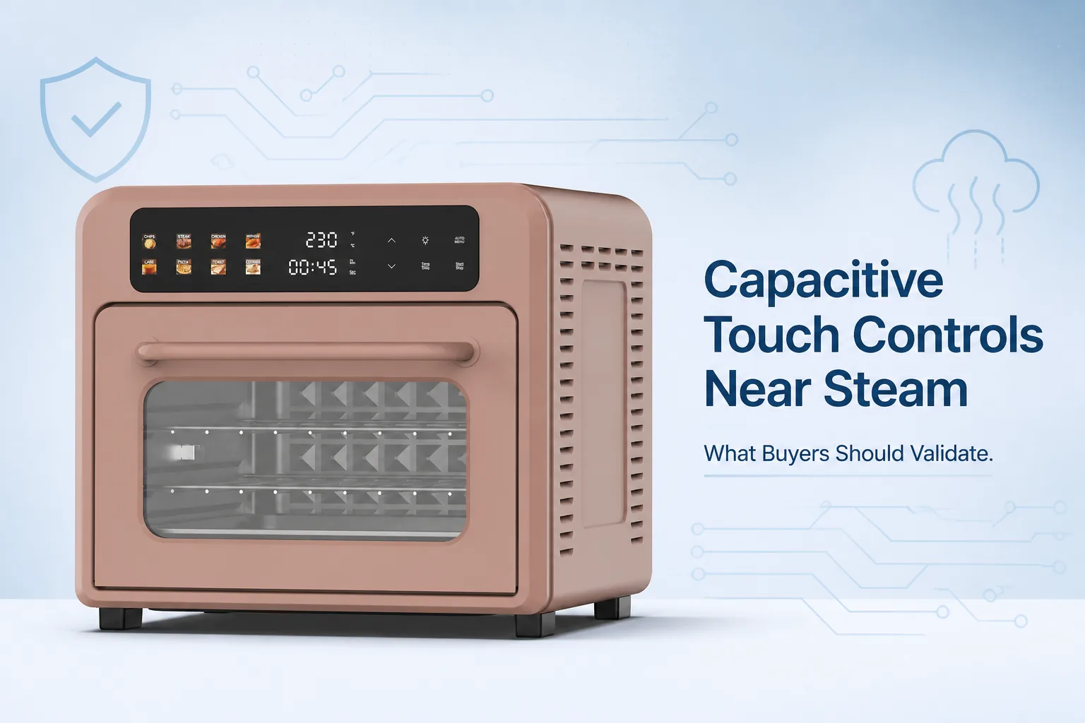 Blog cover: Capacitive Touch Controls Near Steam: What Buyers Should Validate