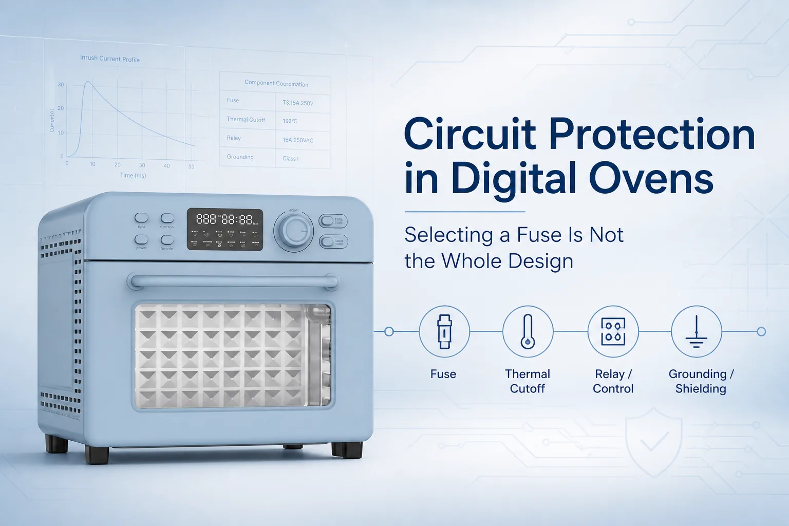 Blog cover: Circuit Protection in Digital Ovens: Selecting a Fuse Is Not the Whole Design