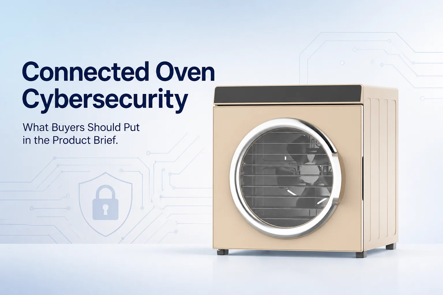Blog cover: Connected Oven Cybersecurity: What Buyers Should Put in the Product Brief