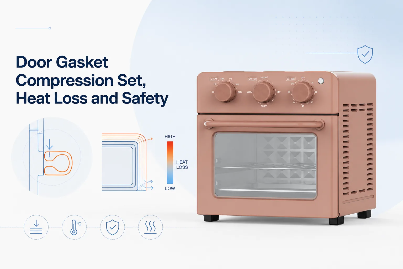 Blog cover: Door Gasket Compression Set: The Small Detail That Changes Heat Loss and Safety