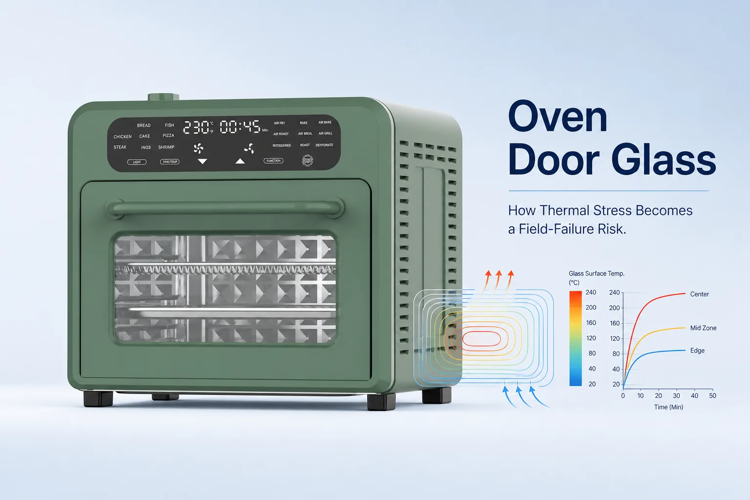 Blog cover: Oven Door Glass: How Thermal Stress Becomes a Field-Failure Risk