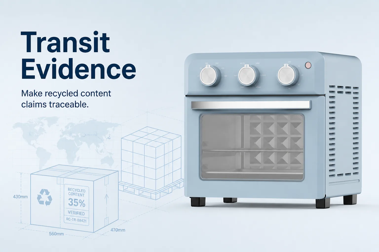 Blog cover: Recycled Content Claims on Appliance Packaging: Make the Number Traceable
