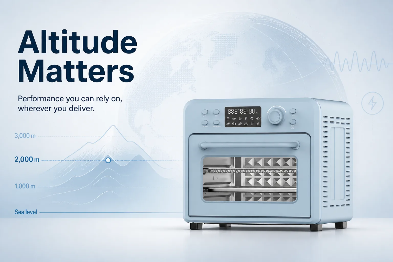 Blog cover: Selling Ovens Above 2,000 Metres: The Altitude Check Most RFQs Miss